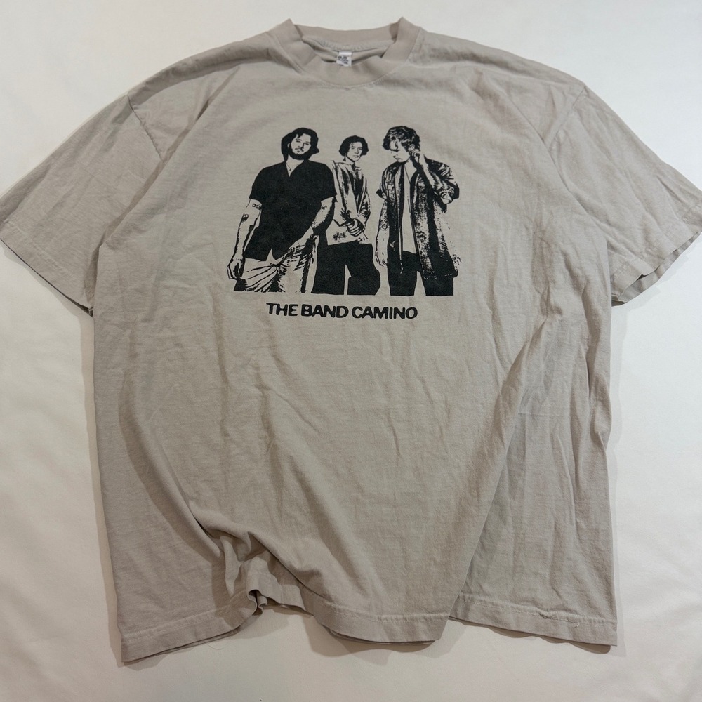 Los Angeles Apparel The Band Camino T-Shirt Unisex XL Tan 2023 Tour Graphic Tee